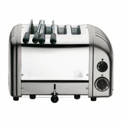 Dualit 2 X 2 Combi Vario 4 Slice Toaster Silver 42171