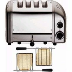 Dualit 2 X 2 Combi Vario 4 Slice Toaster Metallic Charcoal 42170