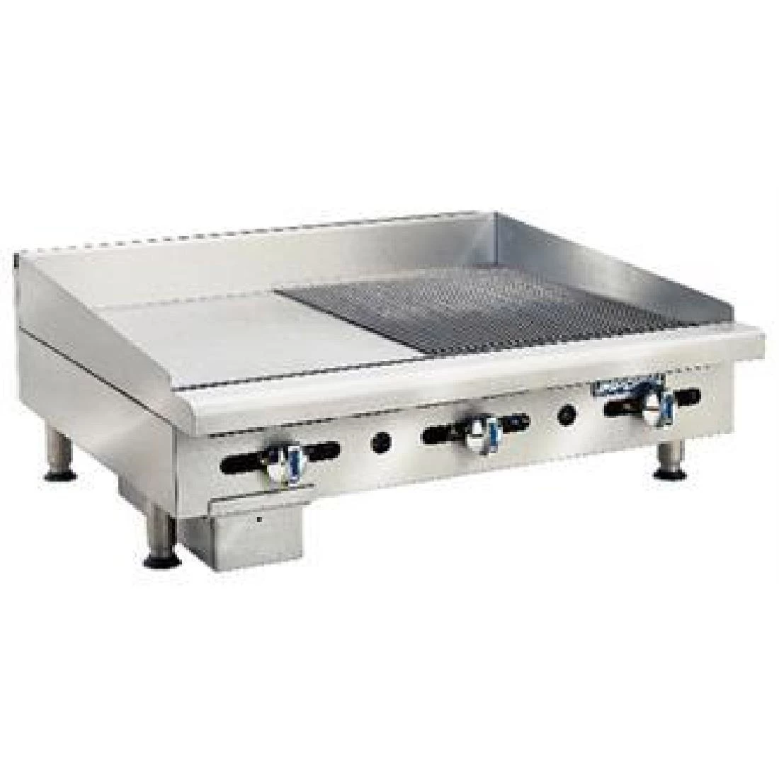 Imperial Thermostatic Ribbed And Smooth Gas Griddle ITG-18-GG18