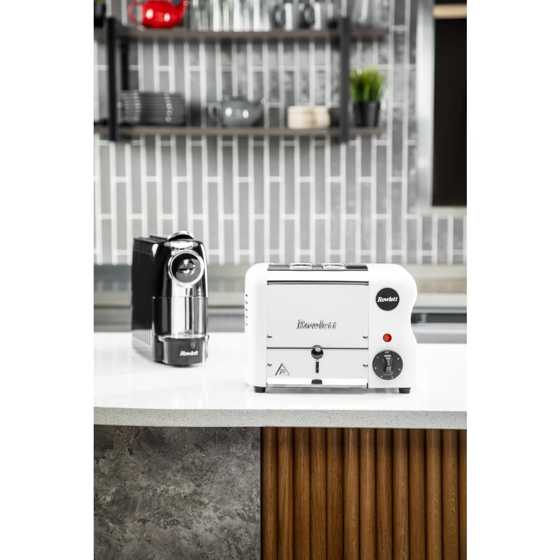 Rowlett Esprit 2 Slot Toaster White W/ 2 Additional Elements & Sandwich Cage - Image 3