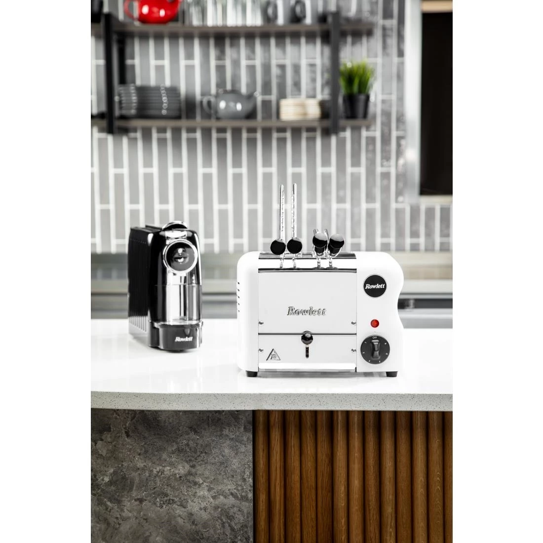 Rowlett Esprit 2 Slot Toaster White W/ 2 Additional Elements & Sandwich Cage - Image 8