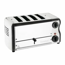 Rowlett Esprit 4 Slot Toaster Chrome W/2x Additional Elements & Sandwich Cage