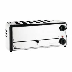 Rowlett Esprit 6 Slot Toaster Chrome W/2x Additional Elements & Sandwich Cage