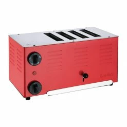 Rowlett Regent 4 Slot Toaster Traffic Red With 2x Additional Elements