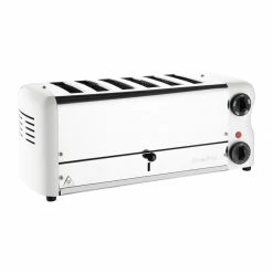 Rowlett Esprit Toaster White 6 Slot W/2x Additional Elements & Sandwich Cage