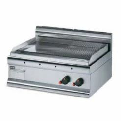 Lincat Silverlink 600 Half Ribbed Dual Zone Electric Griddle GS7/R