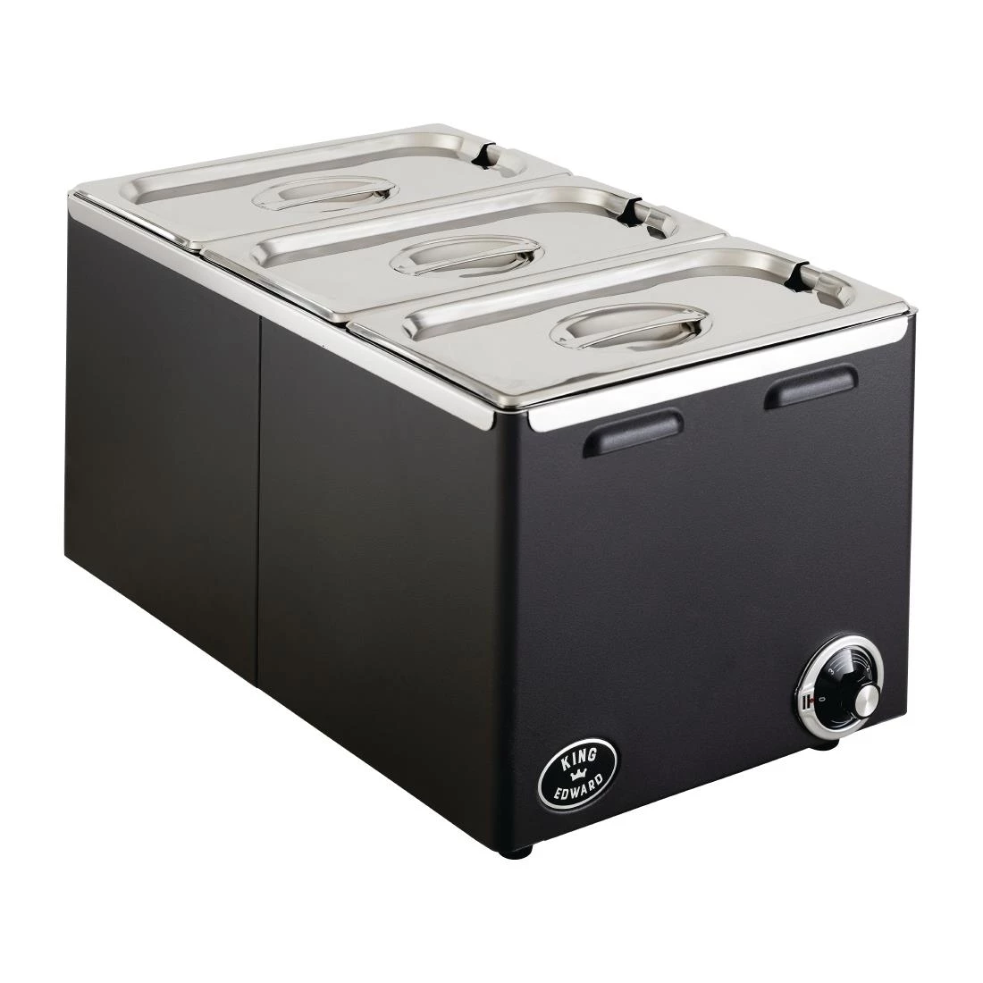 King Edward Wet And Dry Heat Bain Marie Black