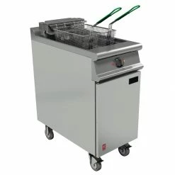 Falcon Dominator Plus Twin Basket Fryer With Fryer Angel