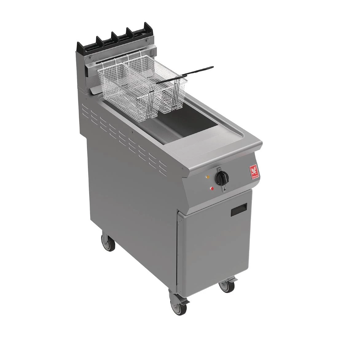 Falcon F900 Twin Basket Fryer With Fryer Angel On Castors