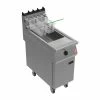 Falcon F900 Twin Basket Fryer With Filtration & Fryer Angel On Castors