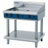 Blue Seal Evolution Cooktop 2 Open/1 Griddle Burner On Stand 900mm