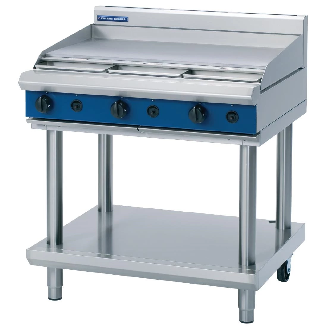Blue Seal Evolution Cooktop Griddle Burner On Stand 900mm