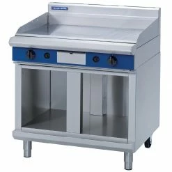 Blue Seal Evolution Chrome 1/3 Ribbed Griddle With Cabinet Base 900mm