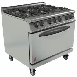 Falcon Dominator Plus Gas Oven Range 6 Burner With Castors G3101D
