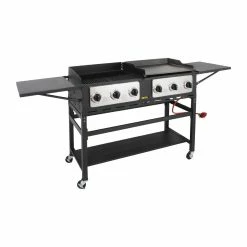 Buffalo 6 Burner Combi BBQ Grill And Griddle
