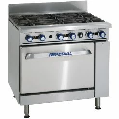 Imperial 6 Burner Gas Oven Range IR6