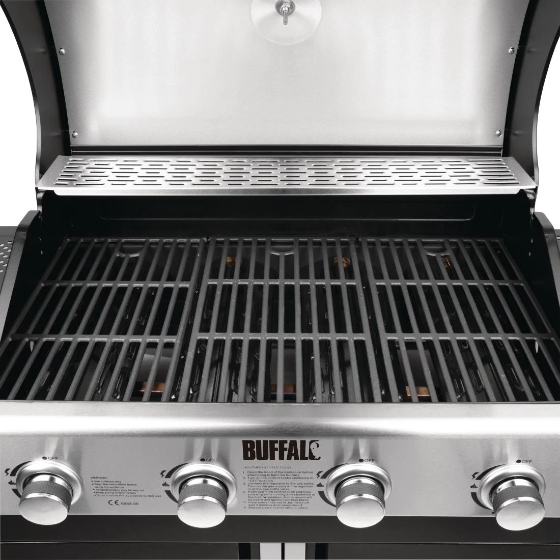Buffalo 4 Burner Gas Barbecue With Hob - Image 3