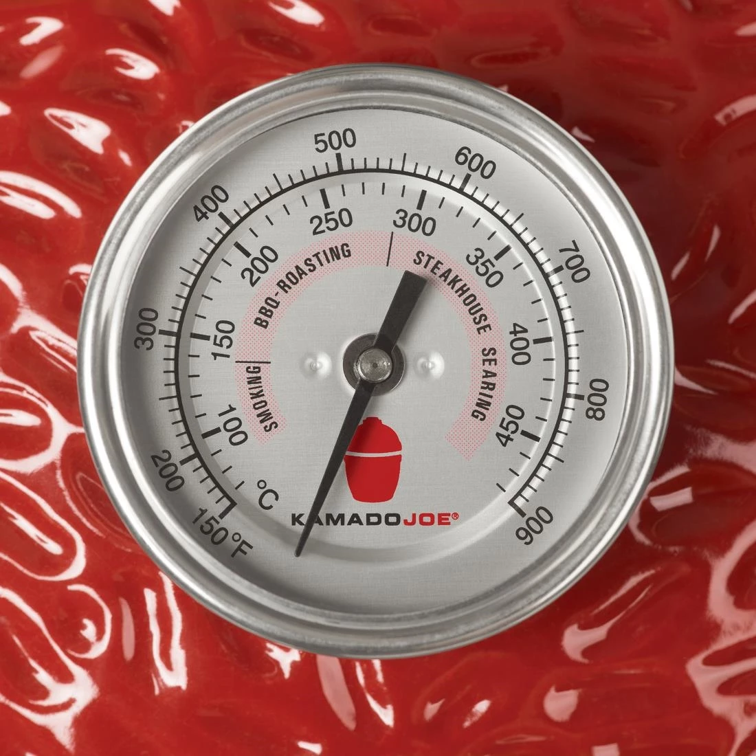 Kamado Joe Classic Joe II Stand Alone Ceramic Charcoal Grill Red - Image 5