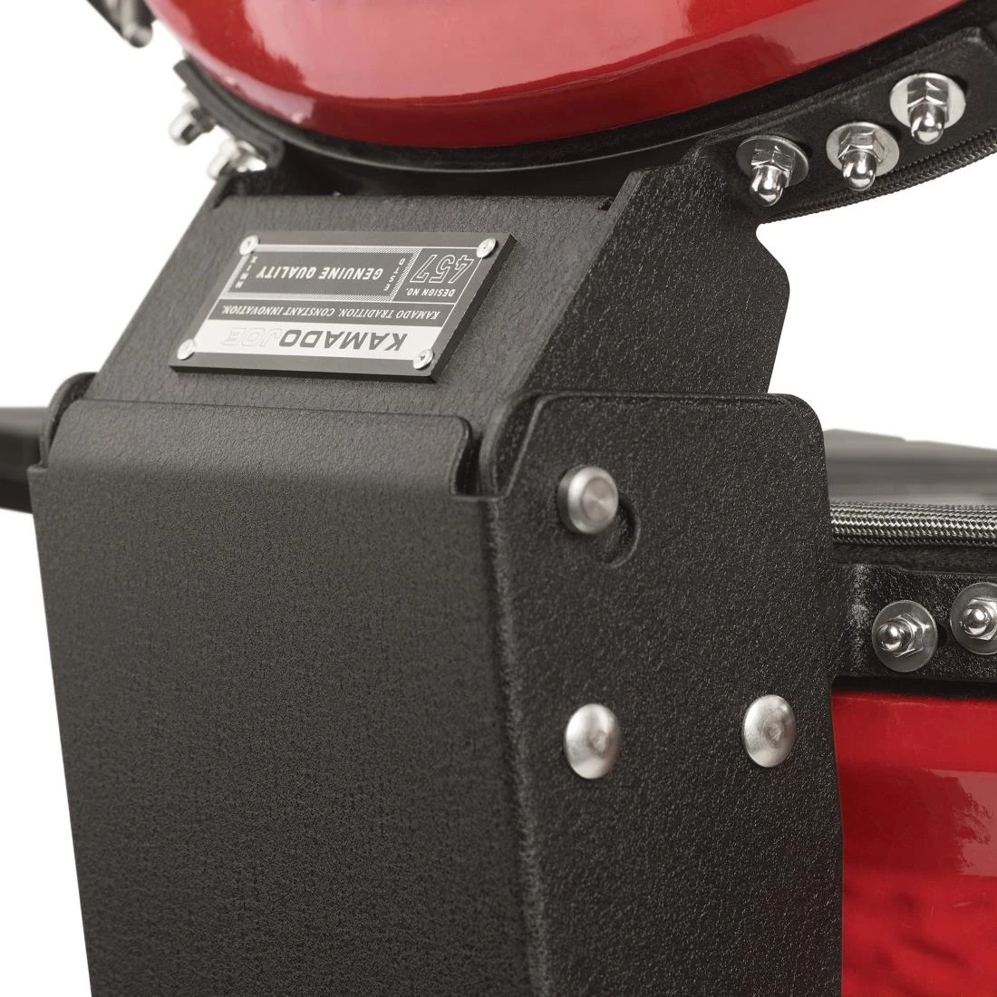 Kamado Joe Classic Joe II Stand Alone Ceramic Charcoal Grill Red - Image 3