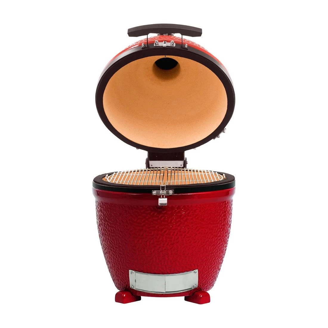 Kamado Joe Classic Joe II Stand Alone Ceramic Charcoal Grill Red - Image 2