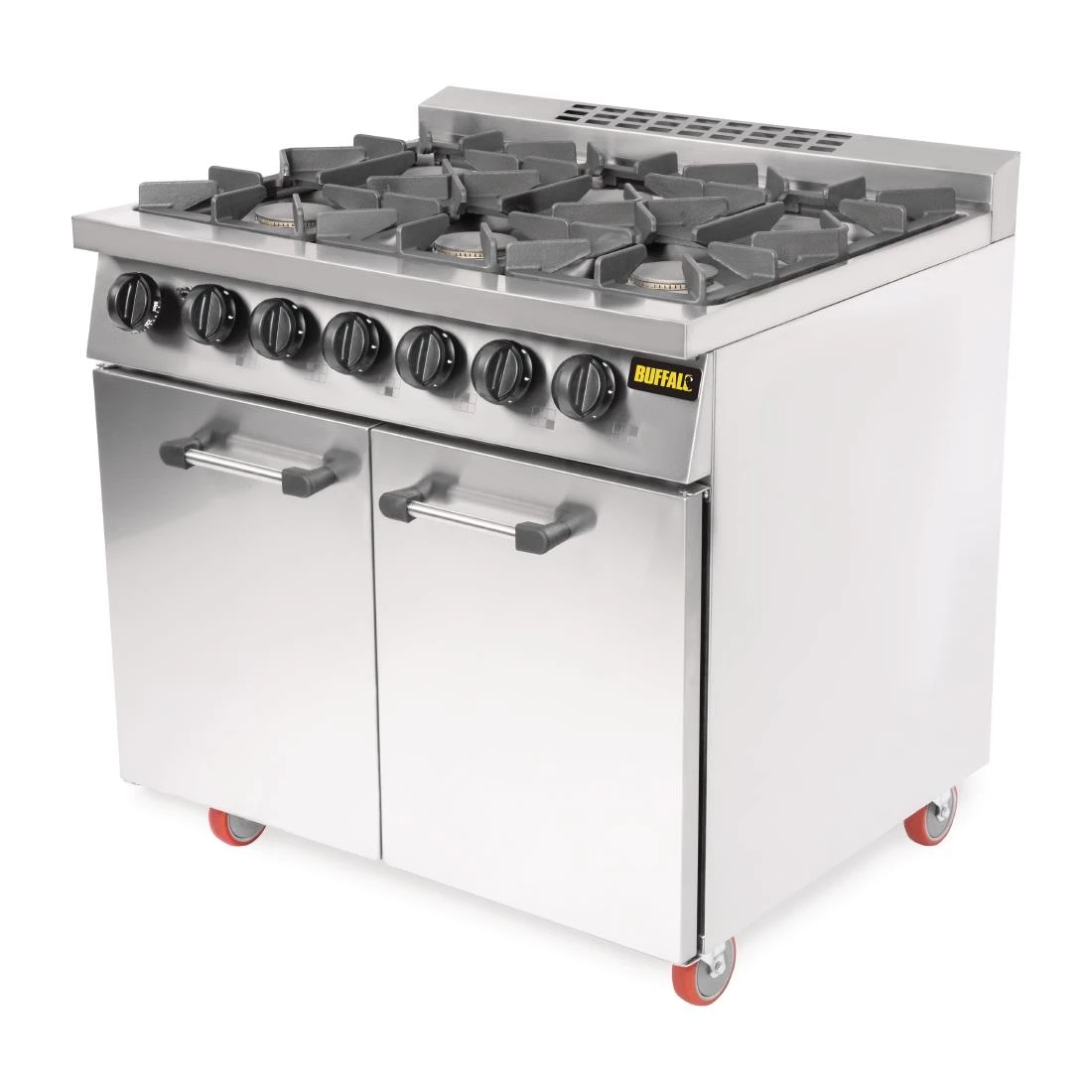 Buffalo 6 Burner Gas Oven Range With Castors - Image 10