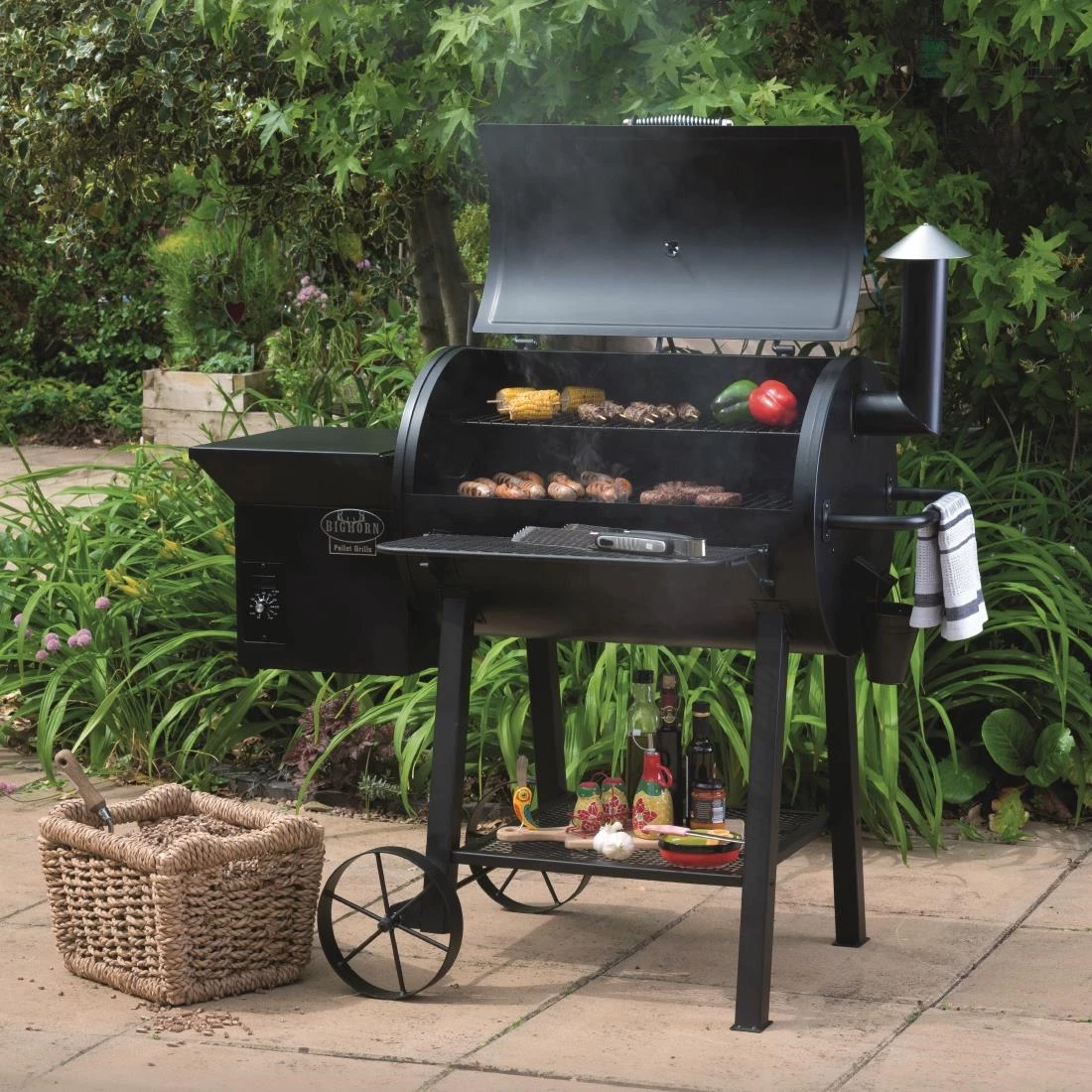 Lifestyle Big Horn Pellet BBQ Grill And Smoker - Image 2