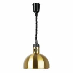 Buffalo Retractable Dome Heat Shade Pale Gold Finish