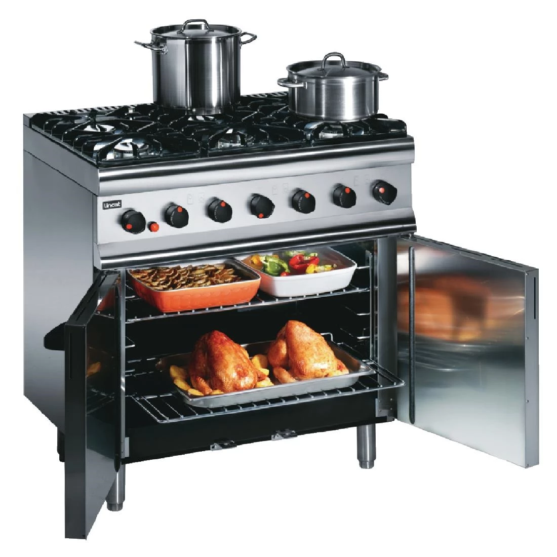 Lincat Silverlink 600 6 Burner Gas Oven Range SLR9 - Image 2