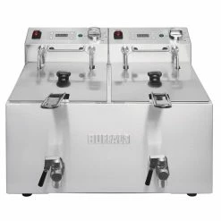Buffalo Twin Tank Twin Basket 2x8Ltr Countertop Fryer With Timers 2x2.9kW