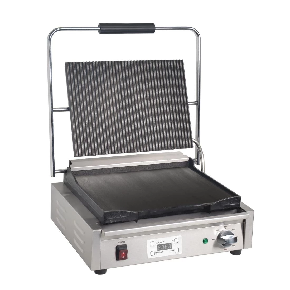 Buffalo Large Ribbed Top Contact Grill - Image 4