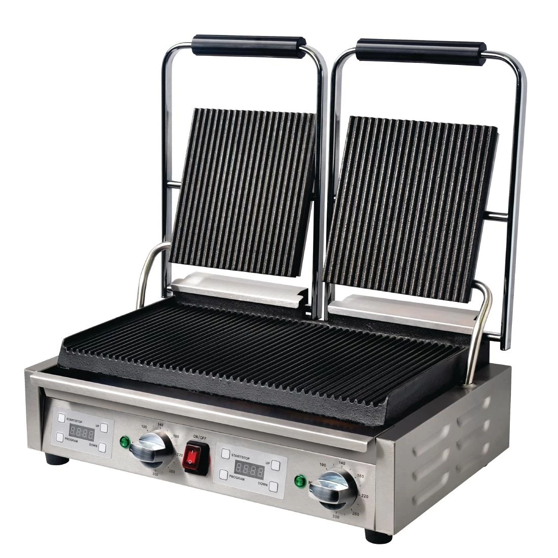 Buffalo Double Ribbed Contact Grill - Image 6