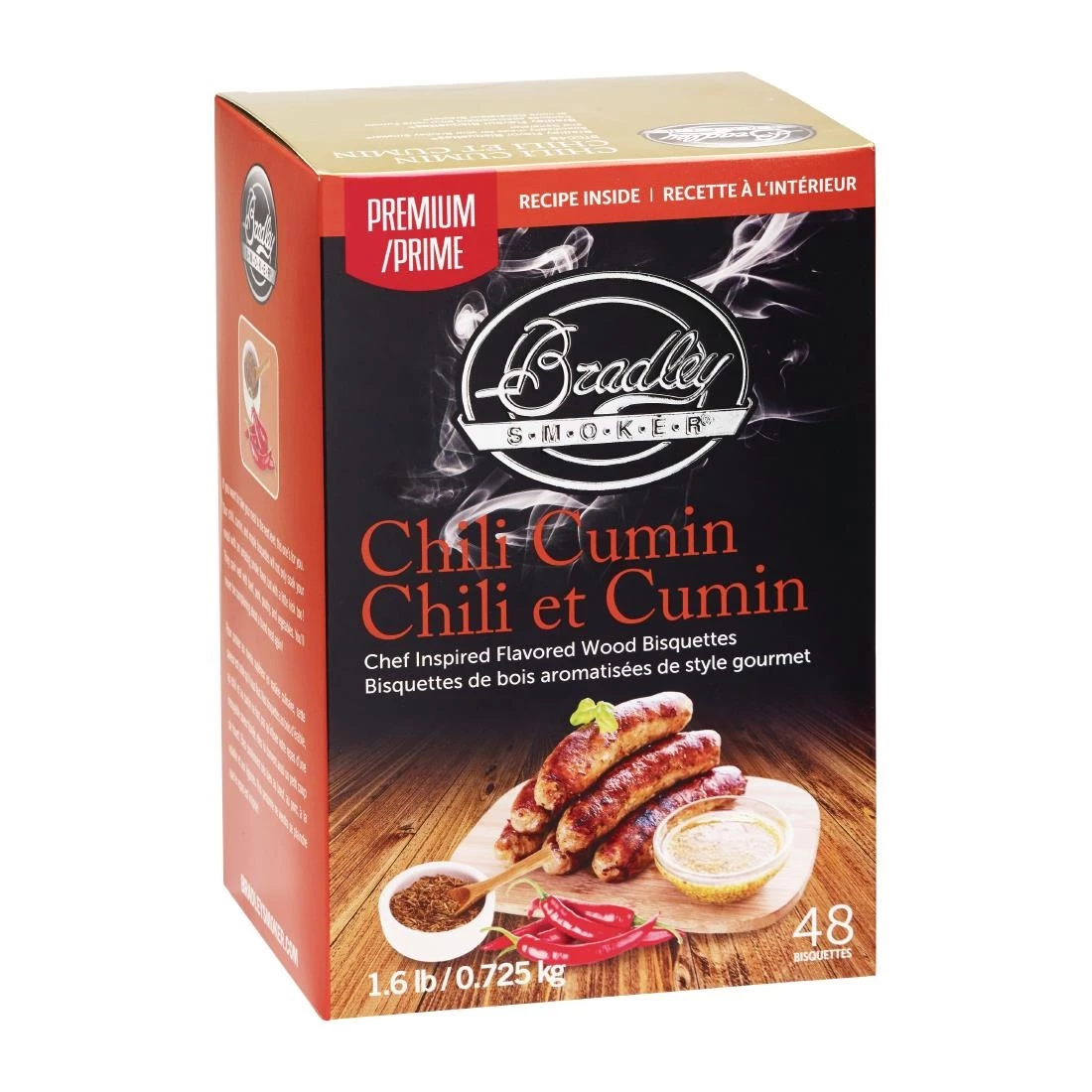 Bradley Food Smoker Chili Cumin Premium Flavour (Pack Of 48)