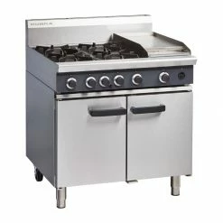 Cobra Gas Range 4 Burner Static Oven With Griddle