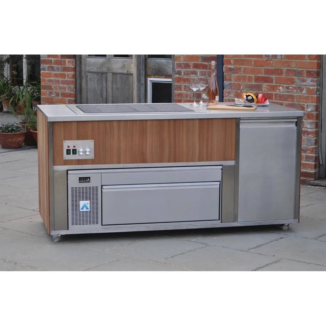 Synergy Grill Outdoor Cook Station 900 With Adande Drawer Fridge - Image 3