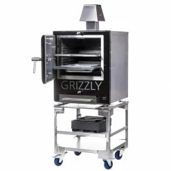 Grizzly Commercial Charcoal Oven Smoker And Grill Black