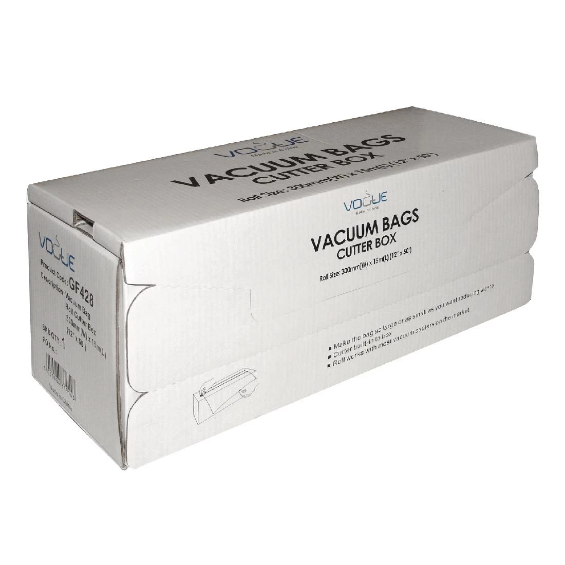 Vogue Vacuum Pack Roll With Cutter Box 300mm - Image 7
