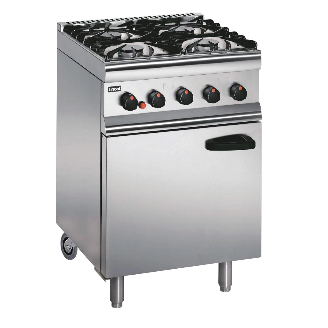 Lincat Silverlink 600 4 BurnerGas Oven Range With Rear Castors SLR6C