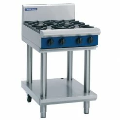 Blue Seal Evolution Cooktop 4 Open Burners On Stand 600mm