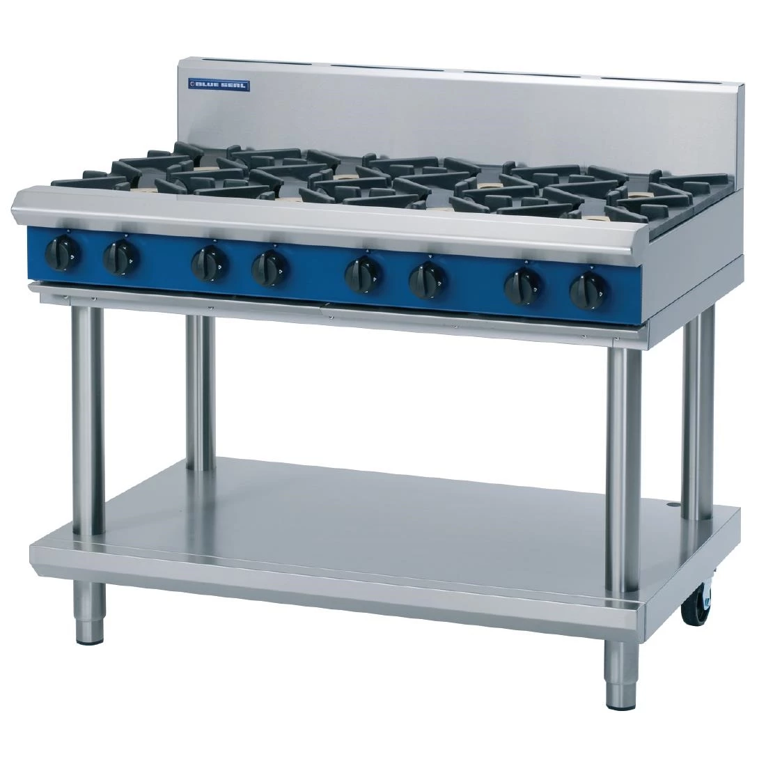 Blue Seal Evolution Cooktop 8 Open Burners On Stand 1200mm