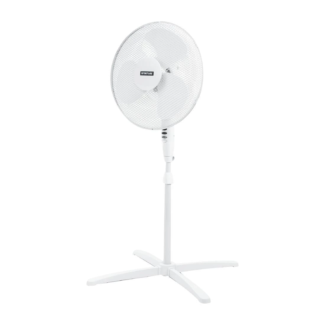 Status 16" Oscillating White Stand Fan - Image 2