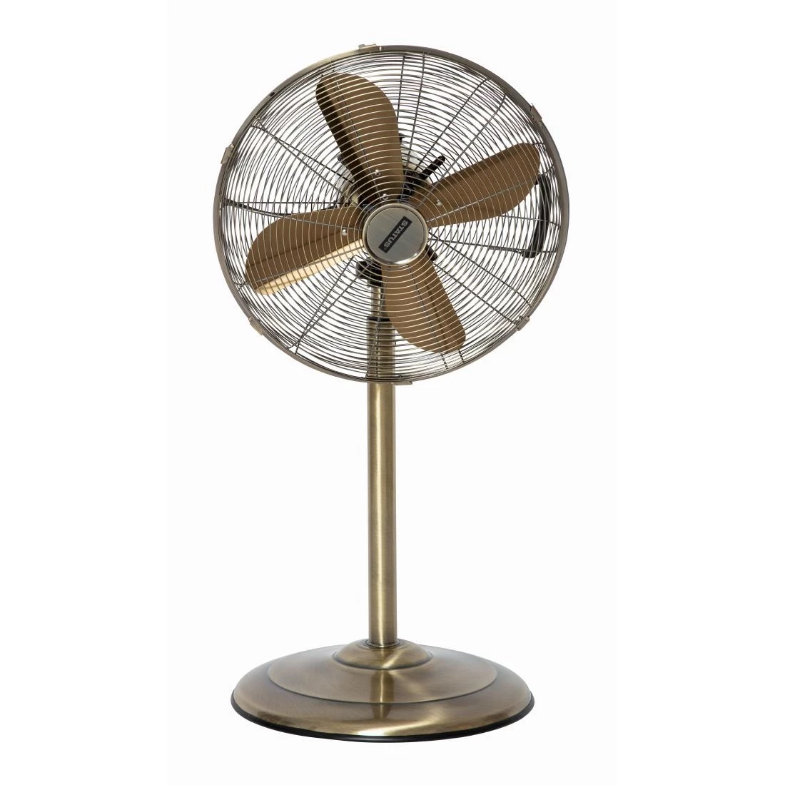 Status 16" Oscillating Antique Brass Stand Fan - Image 2