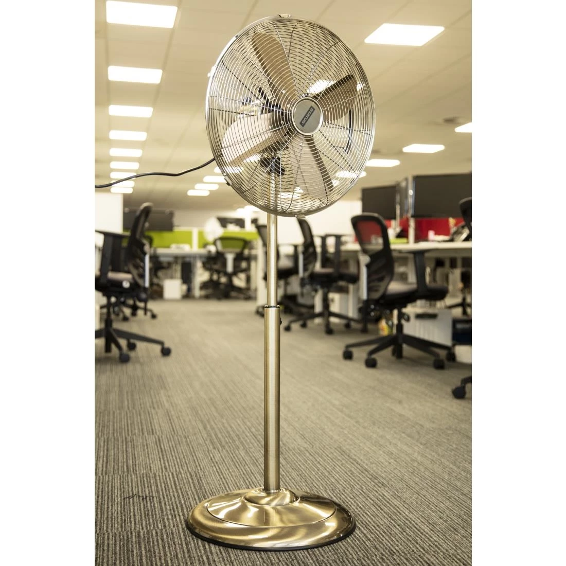 Status 16" Oscillating Antique Brass Stand Fan - Image 9