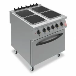 Falcon F900 Four Hotplate Electric Oven Range On Castors E9184