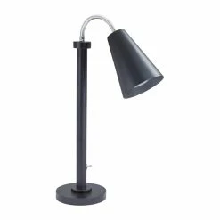 Steelite DWH Modern Single Heat Lamp Black UK Plug 457mm